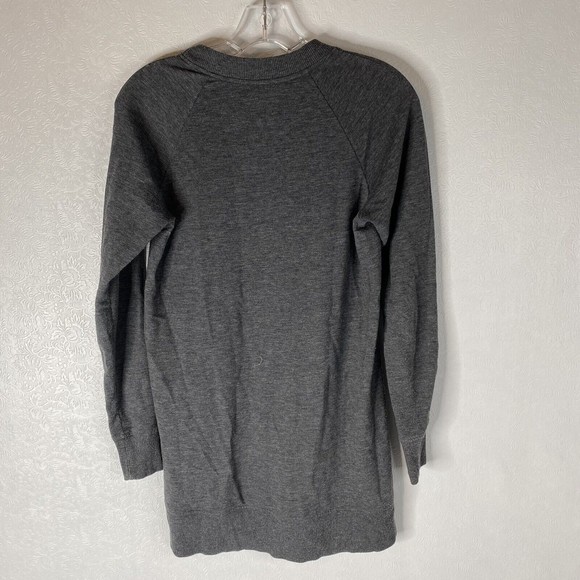 Theory Sz S Gray Knit Crew Neck Tunic - Picture 7 of 8